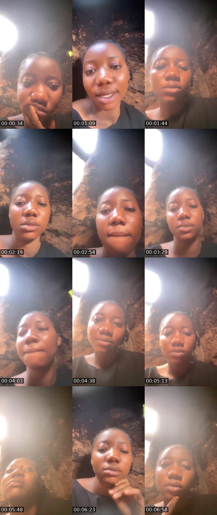 Contact-sheet preview of Cutie-baby's Liveme recording