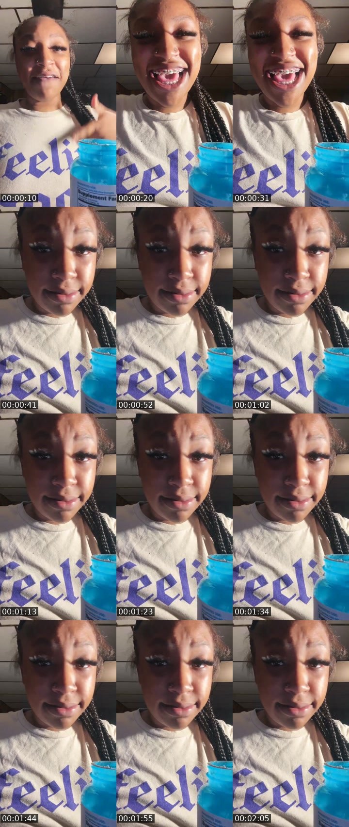 Contact-sheet preview of CupcakeN's Liveme recording