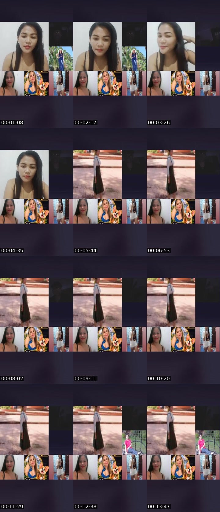 Contact-sheet preview of 🌶👸Xianna🦄's Liveme recording