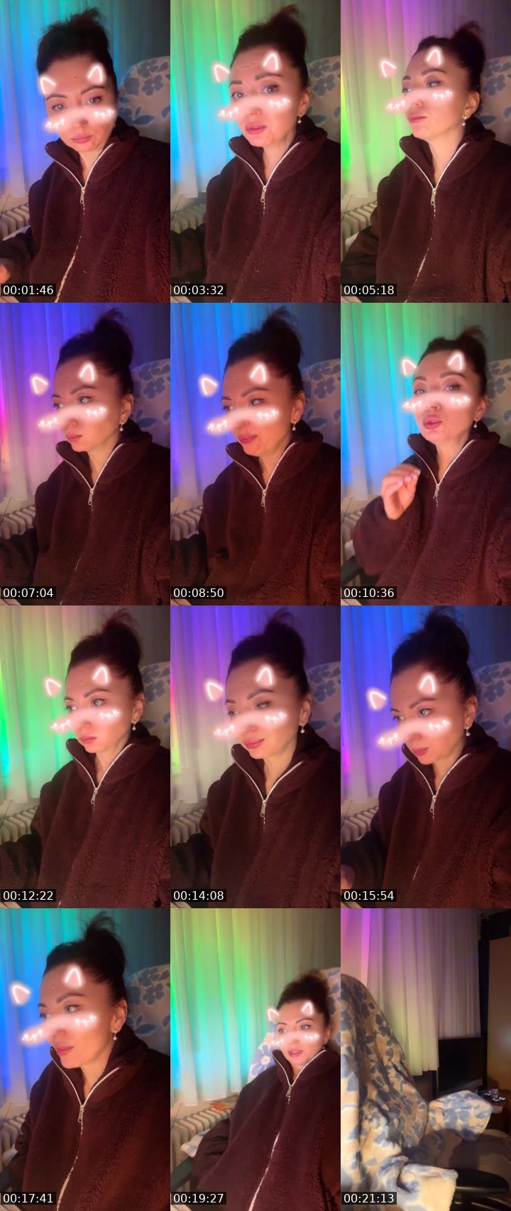Contact-sheet preview of NICKA🌍FORTUNA🇺🇦's Liveme recording