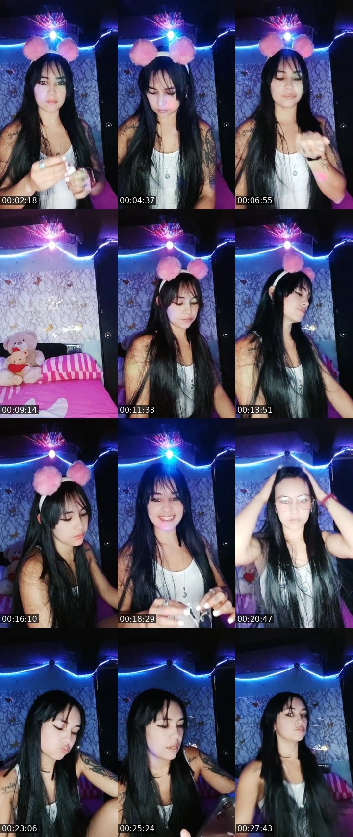 Contact-sheet preview of 👑⃤Luz🧸💜's Liveme recording