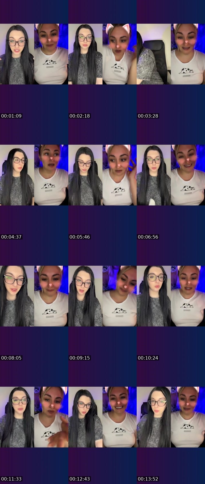 Contact-sheet preview of 💋Alena💋's Liveme recording