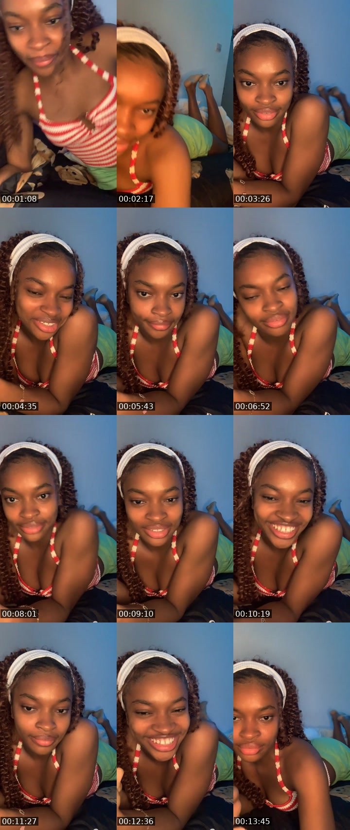 Contact-sheet preview of Creamy💗's Liveme recording