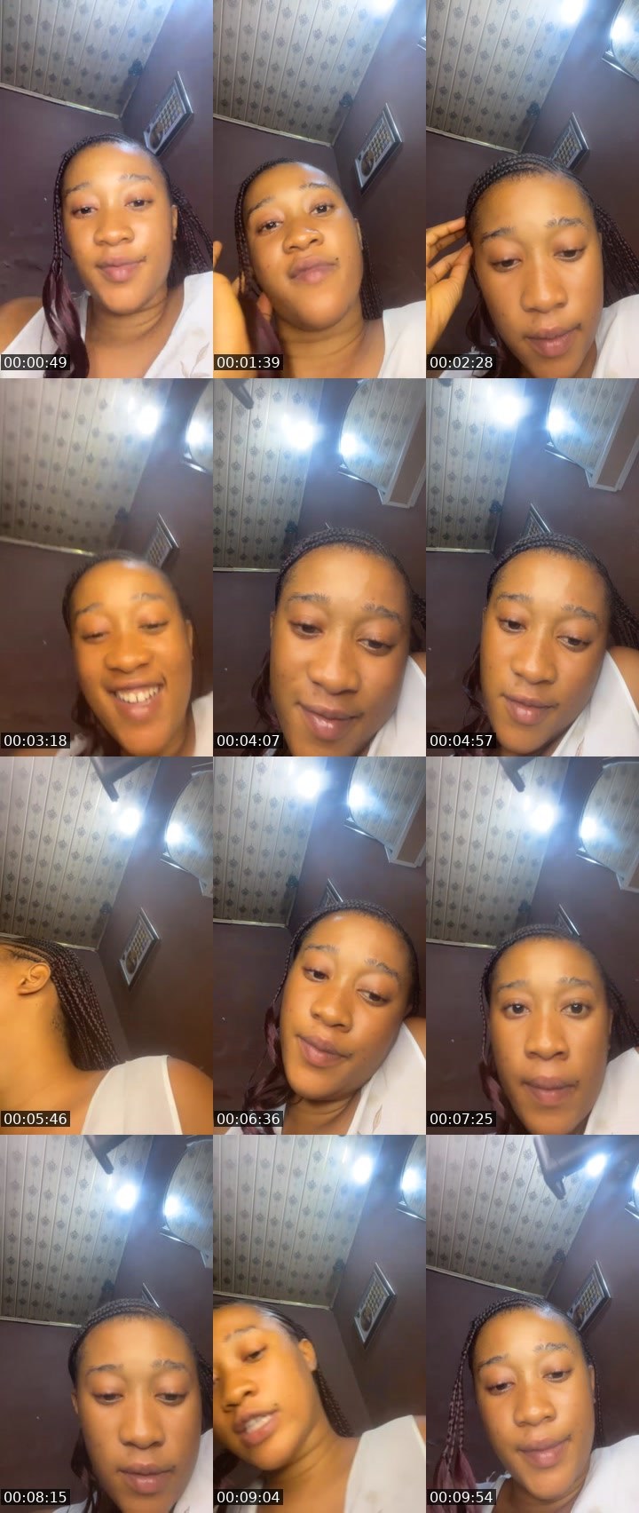 Contact-sheet preview of Gloria😩🥰❤️'s Liveme recording