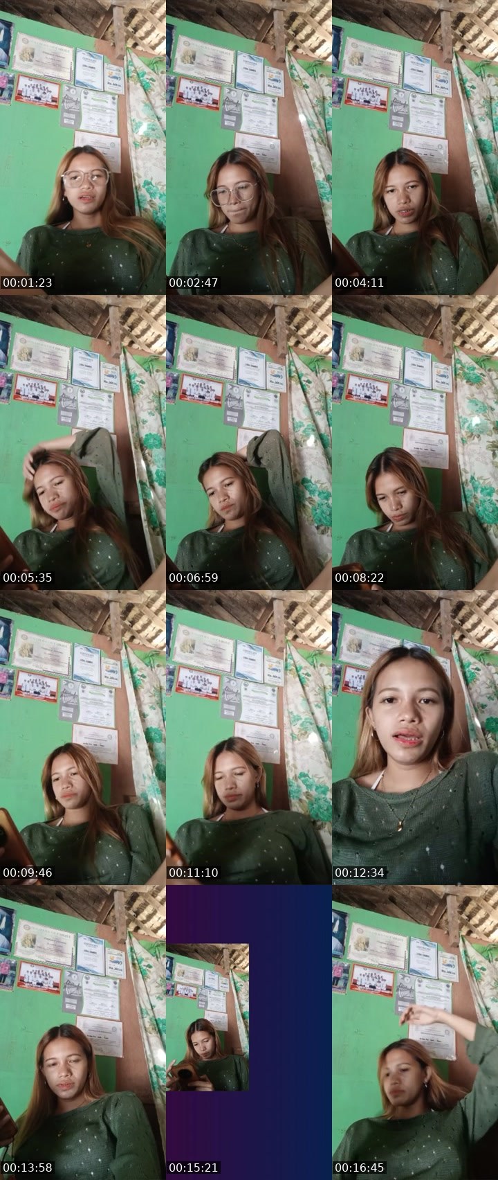 Contact-sheet preview of Joleza🍓's Liveme recording