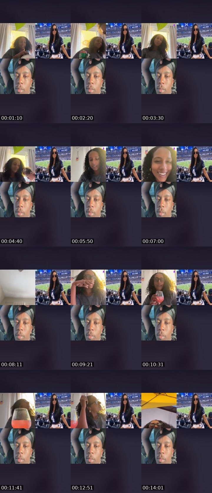 Contact-sheet preview of S3xc_Lena's Liveme recording