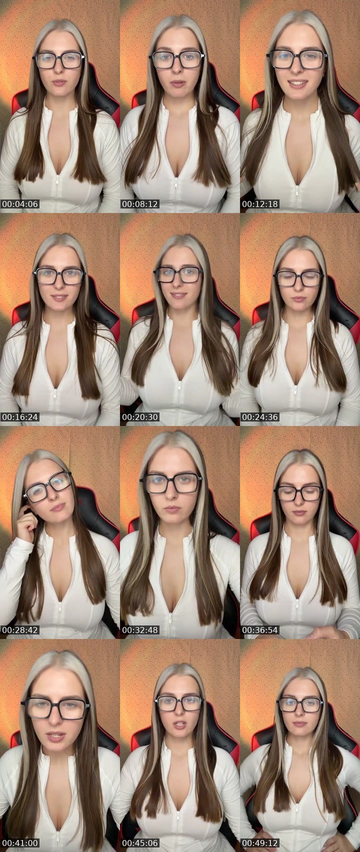 Contact-sheet preview of Yana🤓's Liveme recording