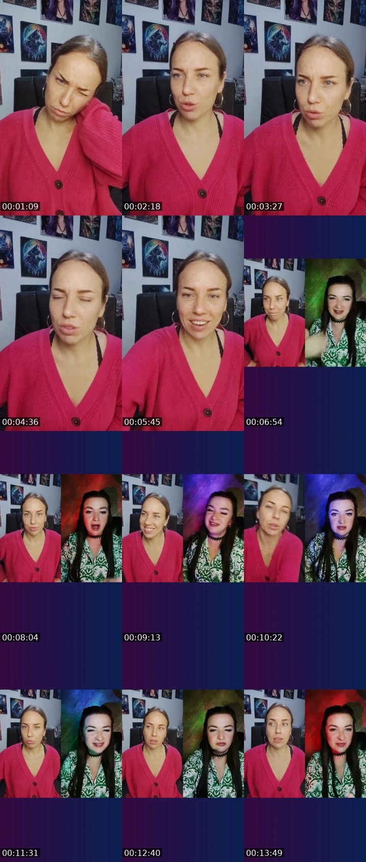Contact-sheet preview of YULIIA FAKAS👼🪽's Liveme recording