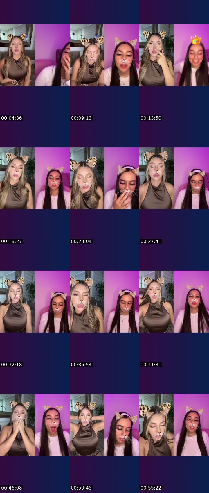 Contact-sheet preview of 𝓟𝓻𝓲𝓷𝓬𝓮𝓼𝓼🌸🧸's Liveme recording