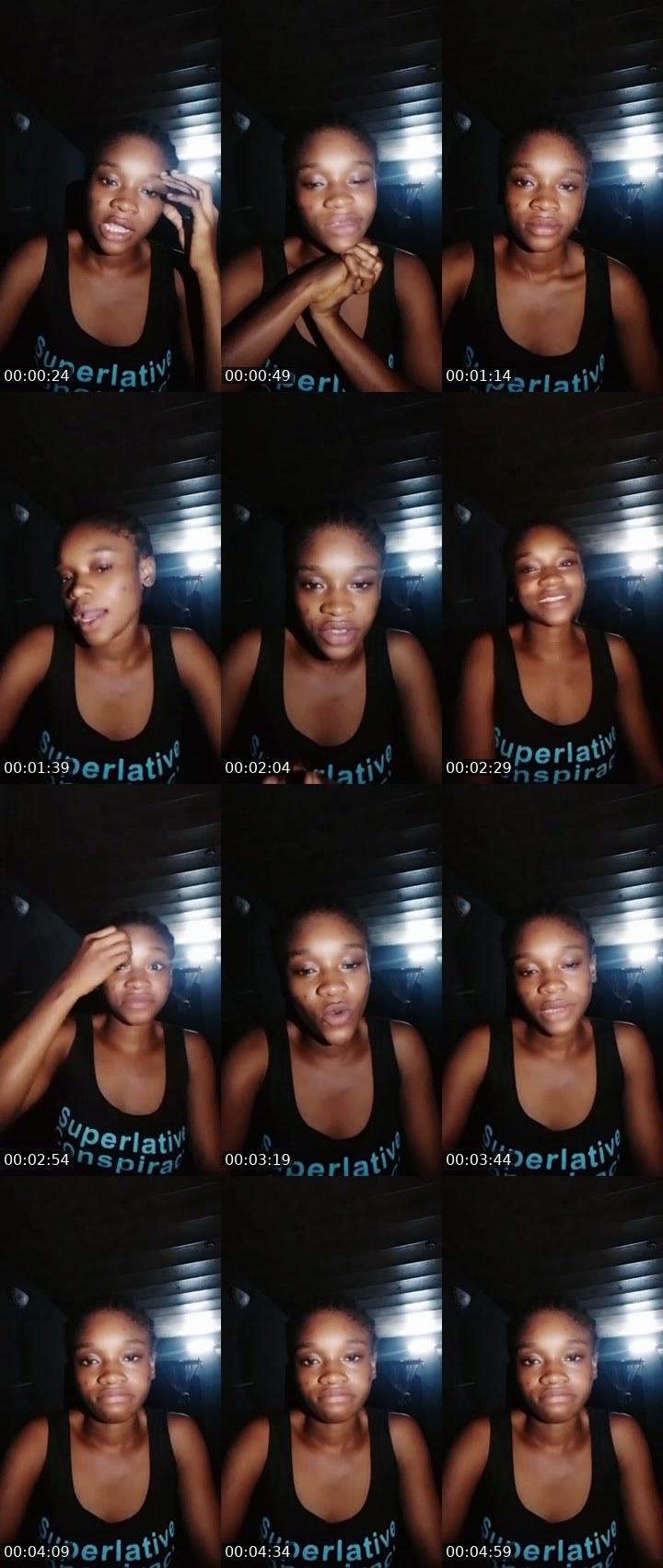Contact-sheet preview of Aria❣️'s Liveme recording