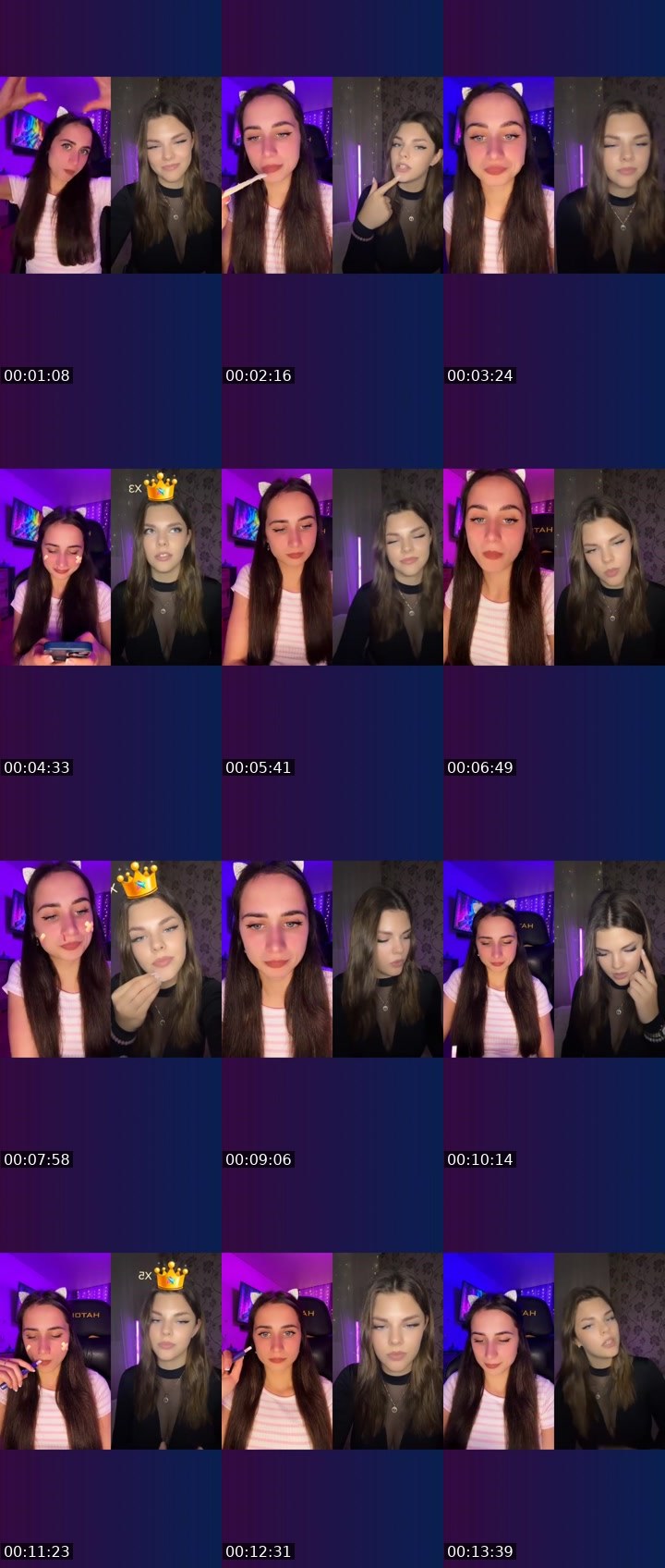 Contact-sheet preview of 𝑬𝓂𝓂𝒾𝒯𝓇𝒶𝒾𝓁🐾's Liveme recording