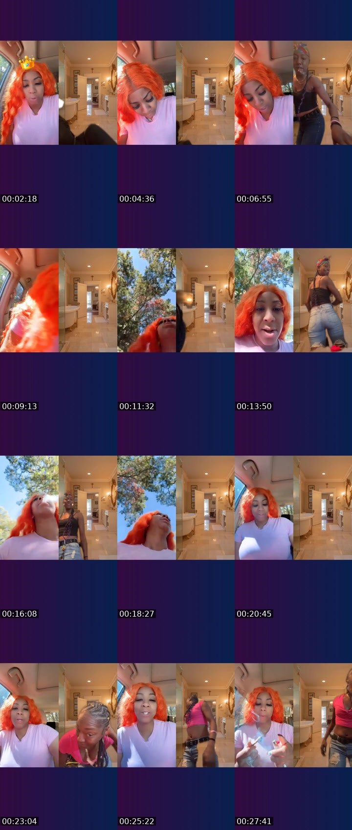 Contact-sheet preview of 🦾🐻Highyella🔆⃤'s Liveme recording