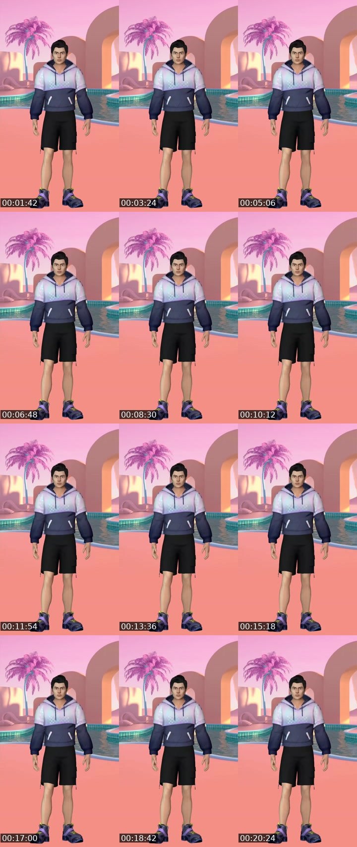 Contact-sheet preview of EUTAH🇯🇵KOBE 🏄‍♂️'s Liveme recording