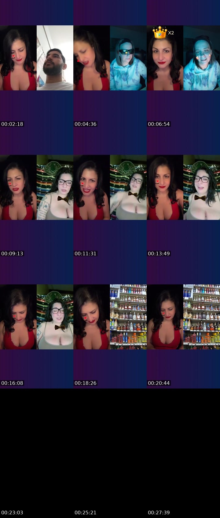 Contact-sheet preview of 💎MissJewel™🔥's Liveme recording