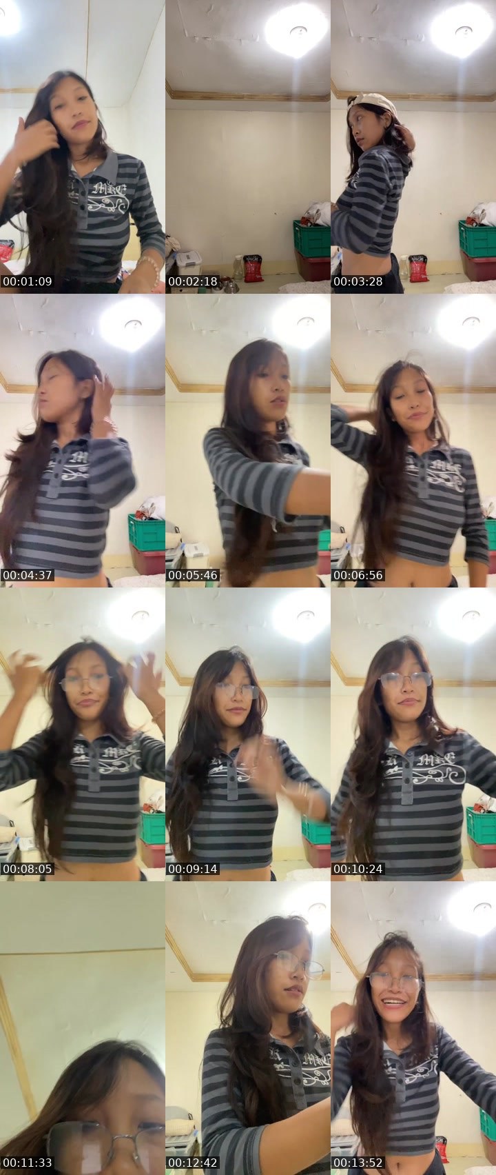 Contact-sheet preview of ㋡👸 ckei🍂's Liveme recording