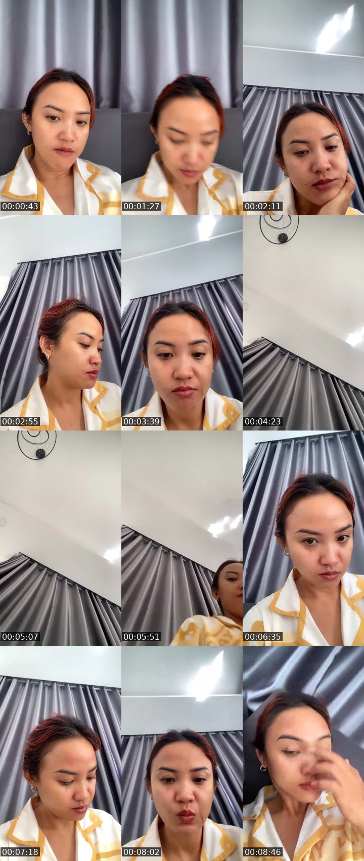 Contact-sheet preview of Tintin loo's Liveme recording
