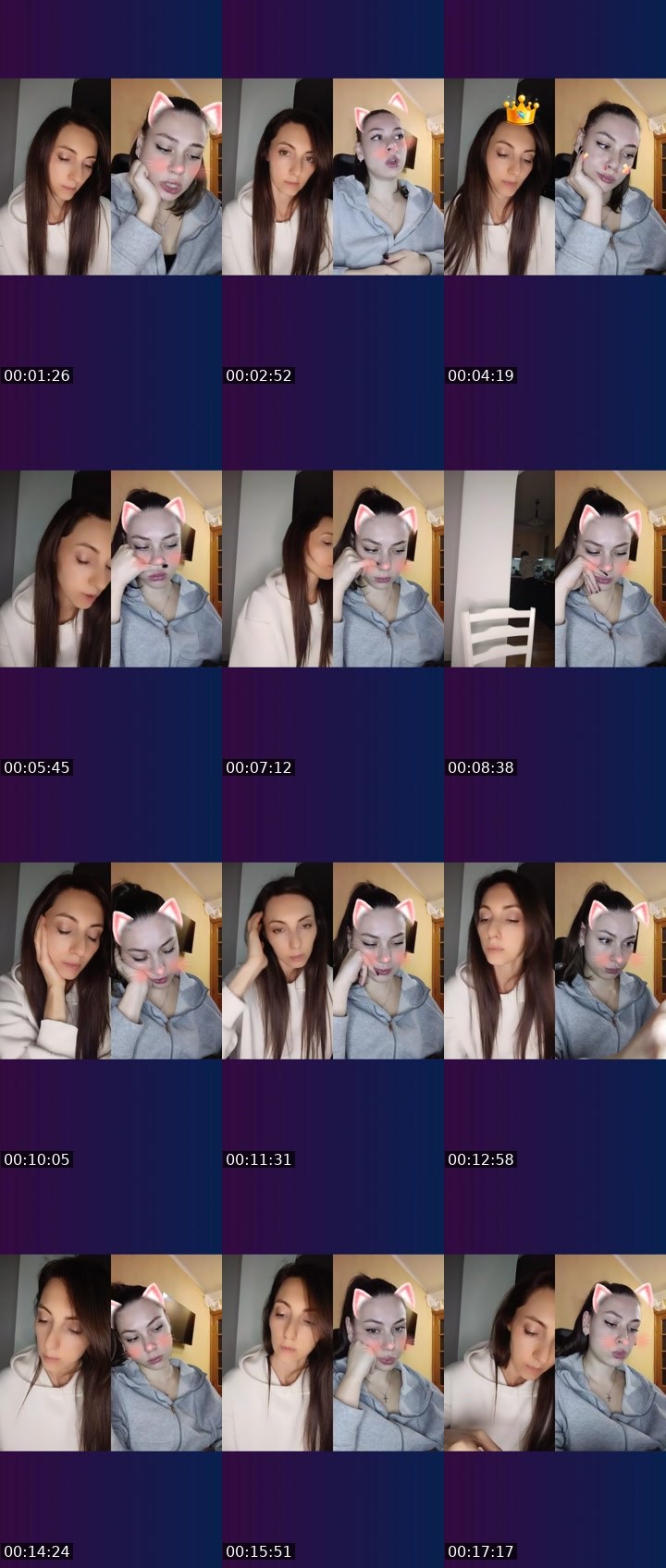 Contact-sheet preview of 💯Oly's Liveme recording