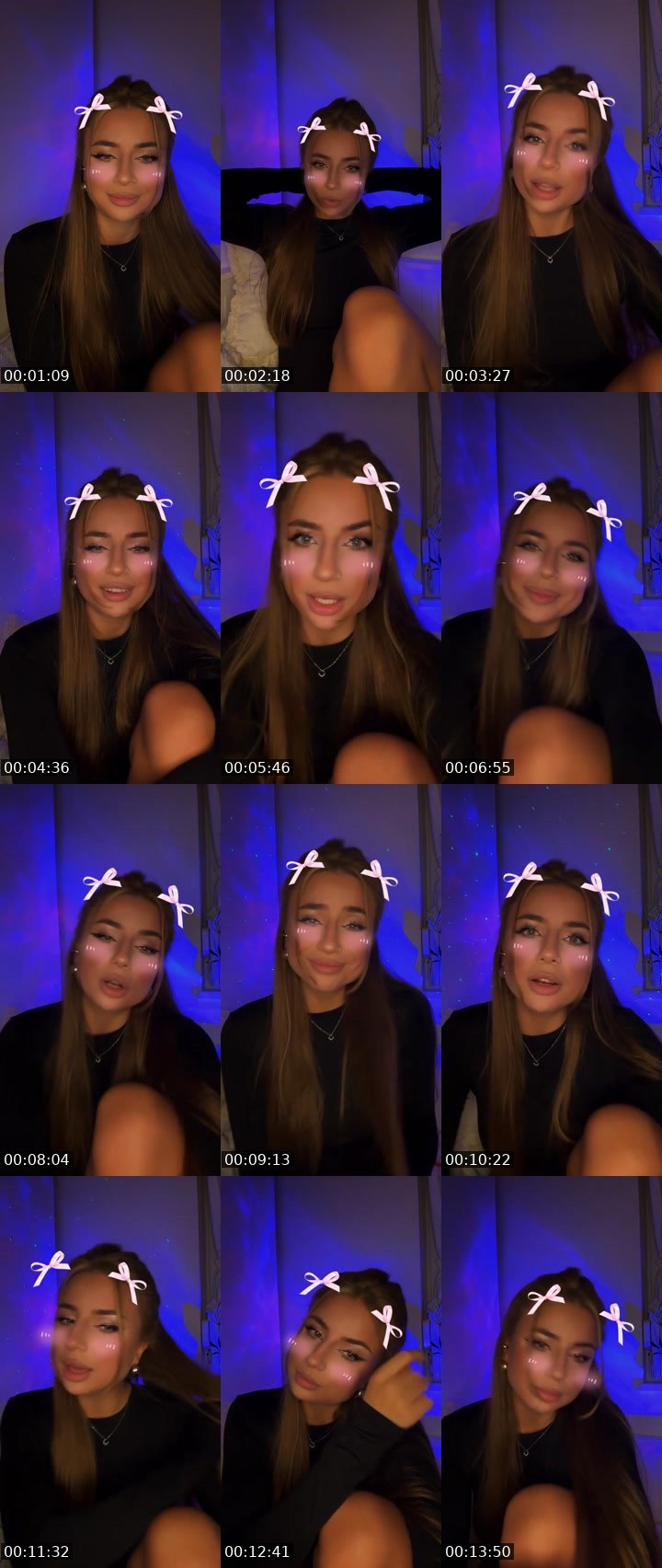 Contact-sheet preview of SavAnna🎀's Liveme recording