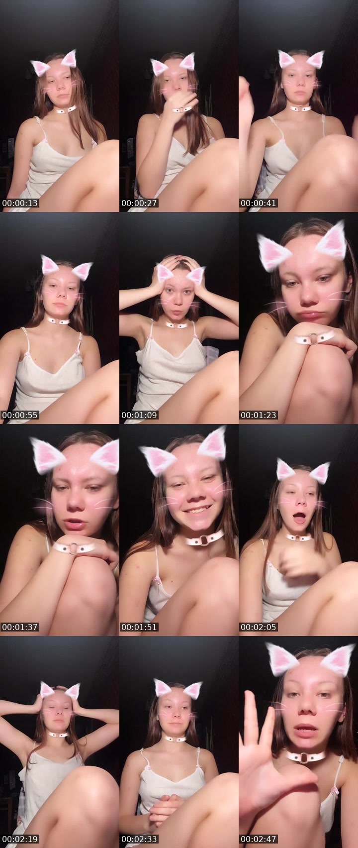 Contact-sheet preview of 🪐 𝐍𝐢𝐤𝐮𝐬𝐲𝐚 🐾's Liveme recording