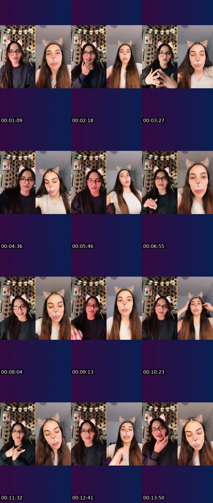 Contact-sheet preview of ✨Candas🪷✰Lღ's Liveme recording
