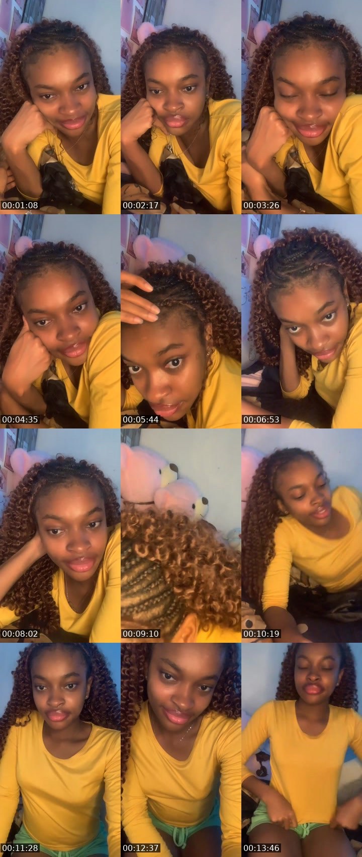 Contact-sheet preview of Creamy💗's Liveme recording