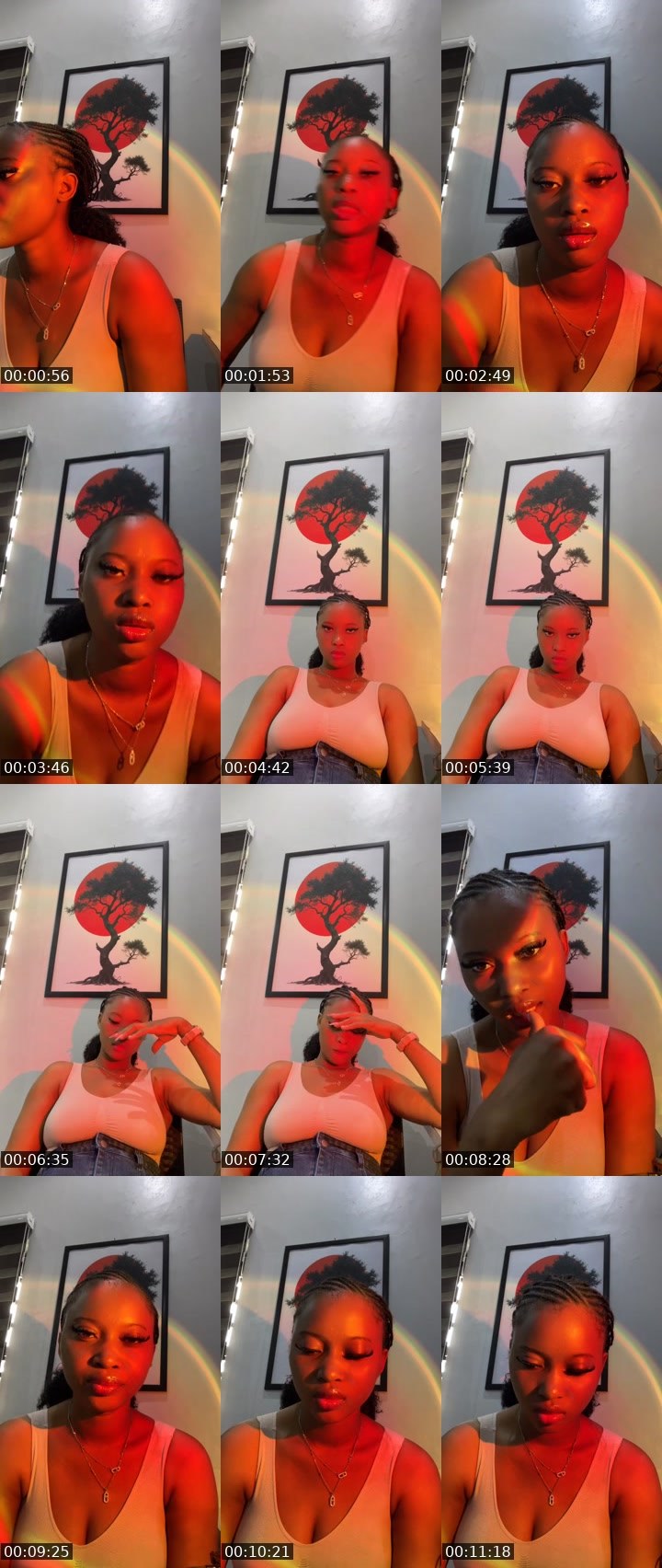 Contact-sheet preview of ᴀɴɪᴇ🌸's Liveme recording