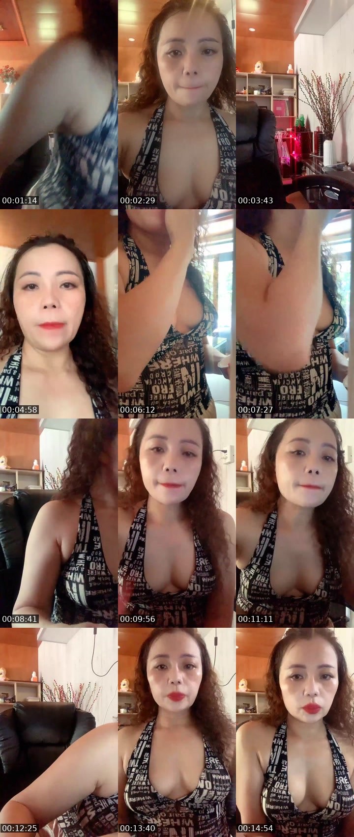 Contact-sheet preview of Kimkim💃🏻's Liveme recording