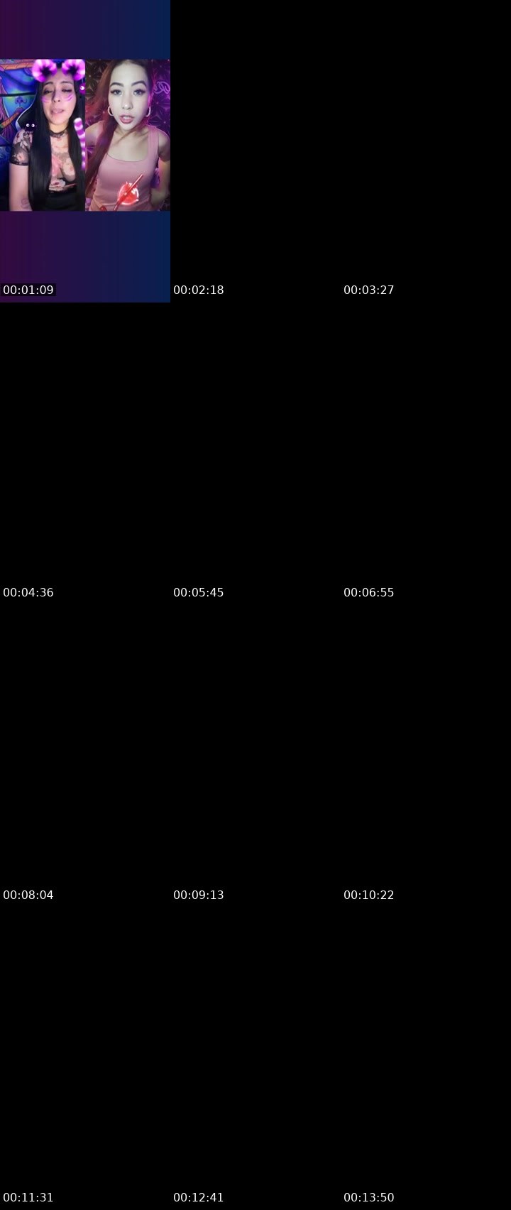 Contact-sheet preview of 🥨P4nda20⭕️ulala🖤🌈's Liveme recording