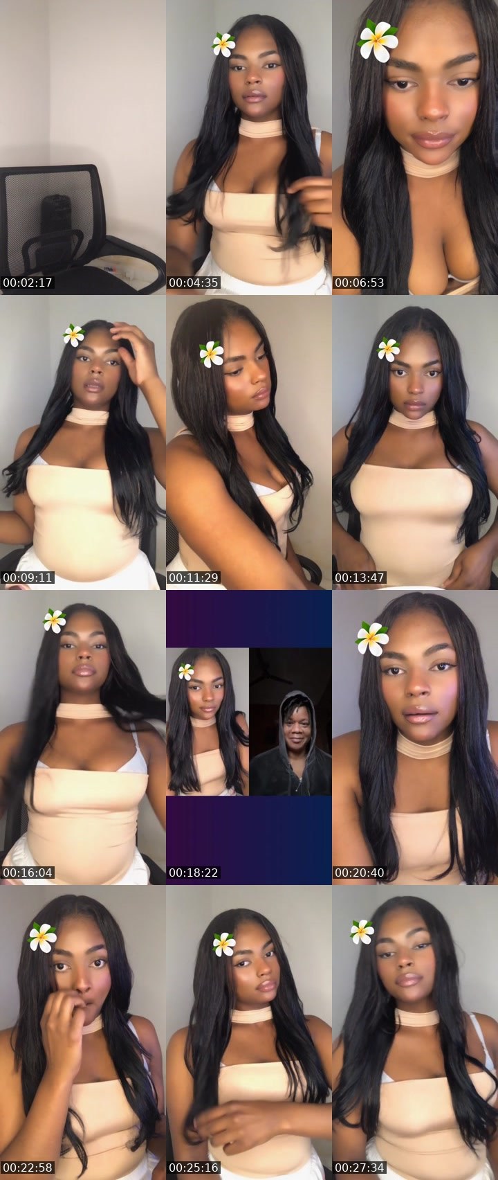 Contact-sheet preview of 🌐✨Lady nior✨🌐's Liveme recording