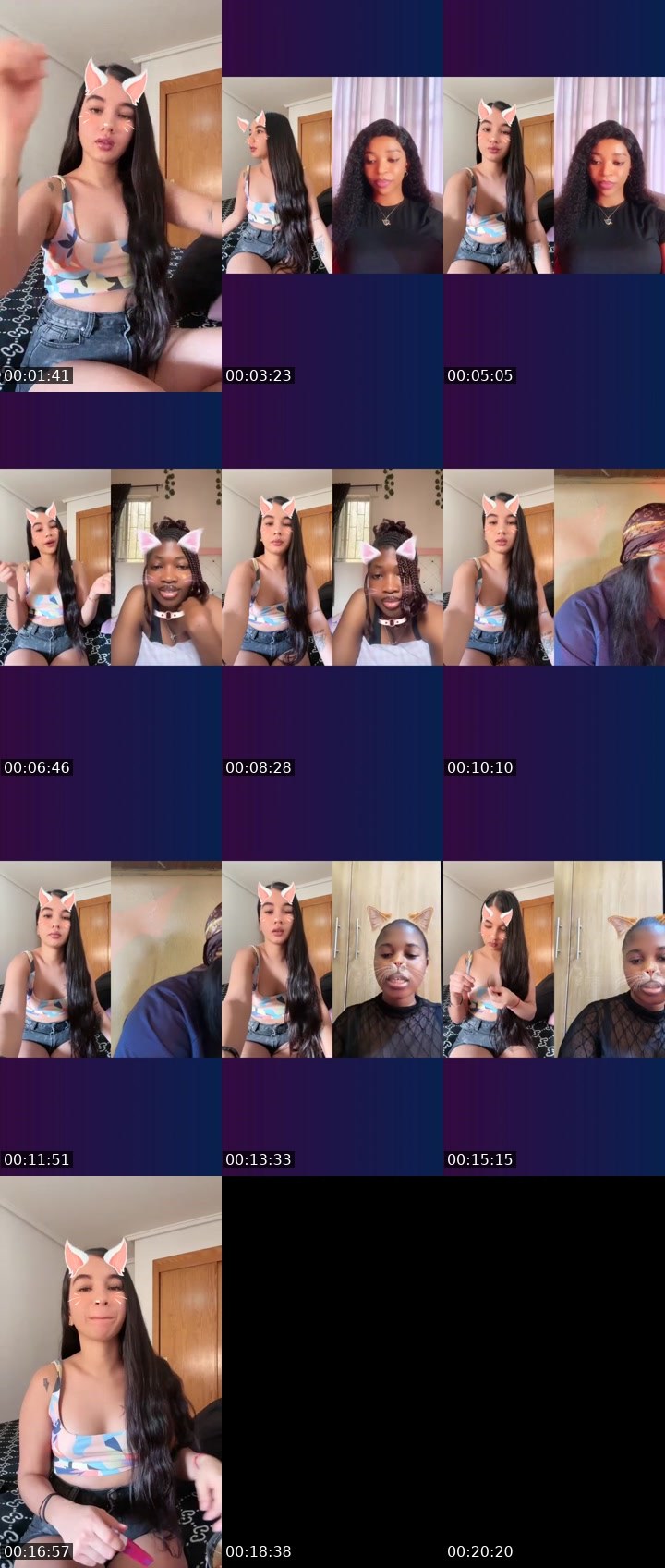 Contact-sheet preview of ✨🌩️𝓛𝓮𝓲𝓭𝔂❤️‍🔥✨'s Liveme recording