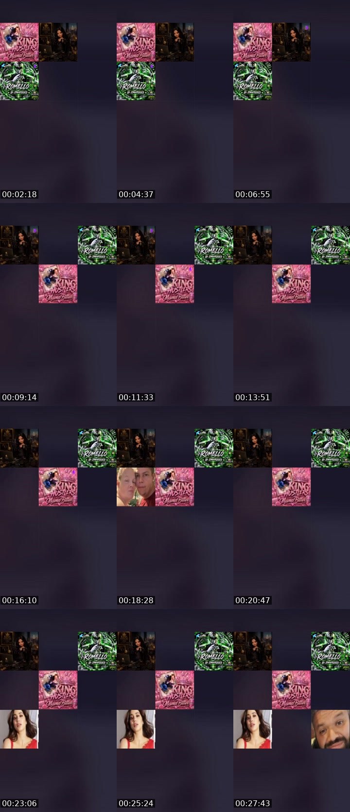 Contact-sheet preview of MamaBitter's Liveme recording