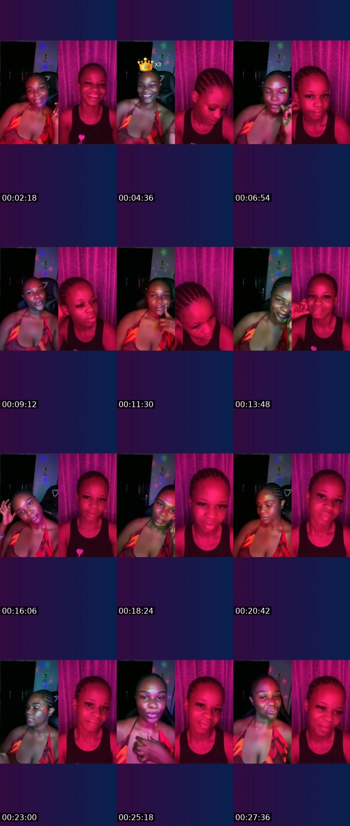 Contact-sheet preview of 😈💸 $o_cuie£🥰's Liveme recording