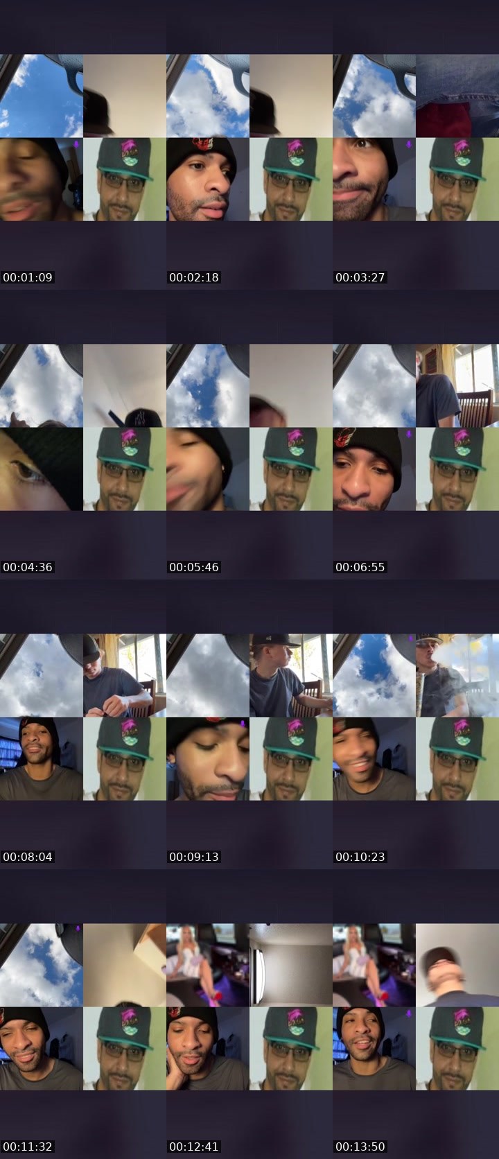 Contact-sheet preview of Moneybaby🩷's Liveme recording