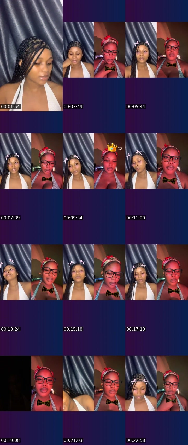 Contact-sheet preview of 💸🌹Dǎwñ🏦🤍🍭's Liveme recording