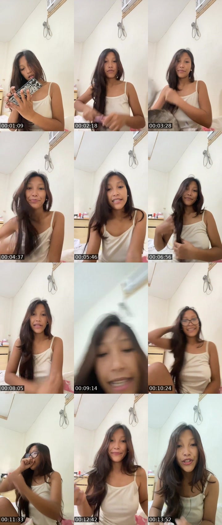 Contact-sheet preview of ㋡👸 ckei🍂's Liveme recording