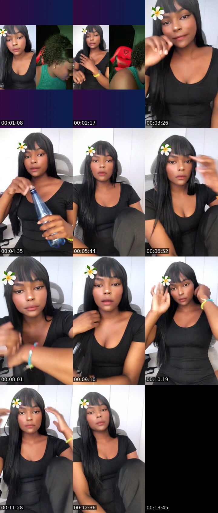 Contact-sheet preview of 🌐✨Lady nior✨🌐's Liveme recording