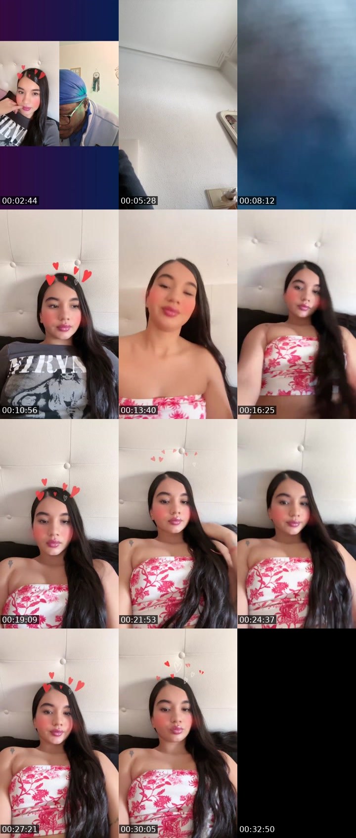 Contact-sheet preview of ✨🌩️𝓛𝓮𝓲𝓭𝔂❤️‍🔥✨'s Liveme recording
