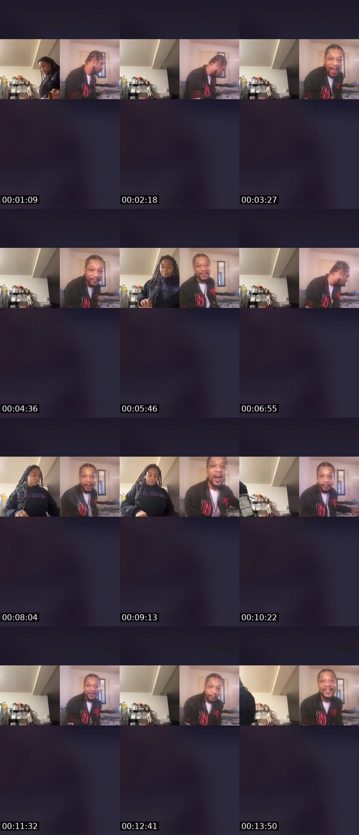 Contact-sheet preview of Wrefah 😮‍💨's Liveme recording