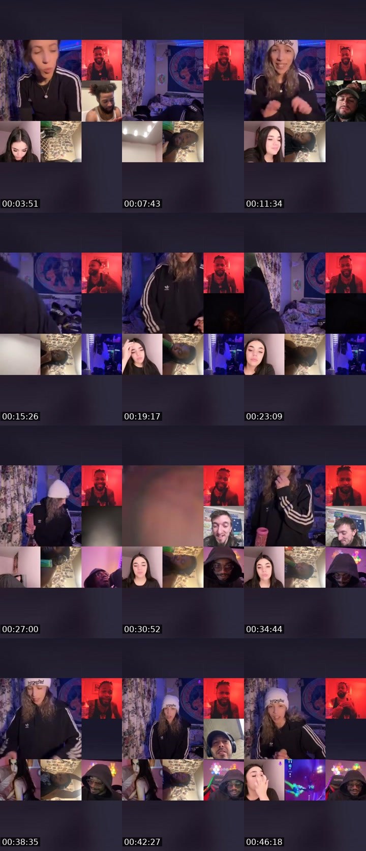 Contact-sheet preview of 𝑎𝑢𝑠𝑠𝑖𝑒🥛🍑's Liveme recording