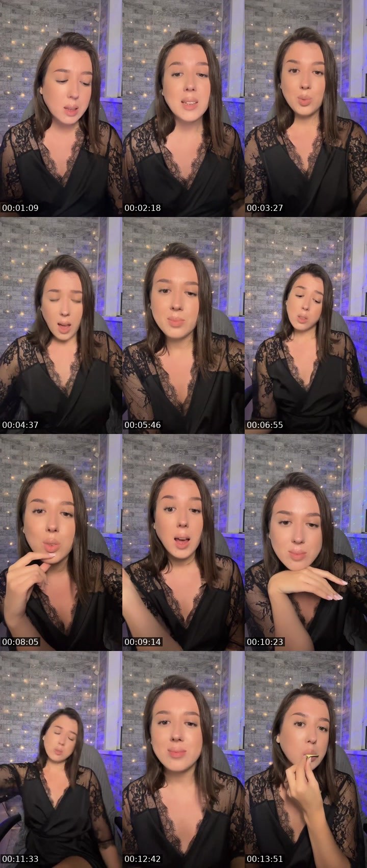 Contact-sheet preview of Lena🫦's Liveme recording