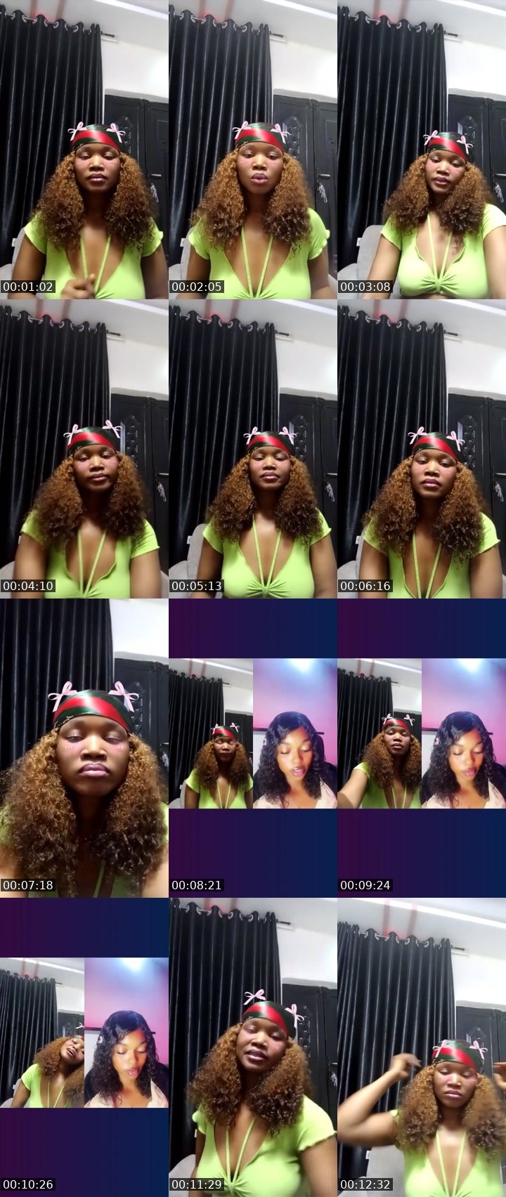 Contact-sheet preview of 𝗗𝘢𝘆𝘇𝘦🎭🗝️'s Liveme recording