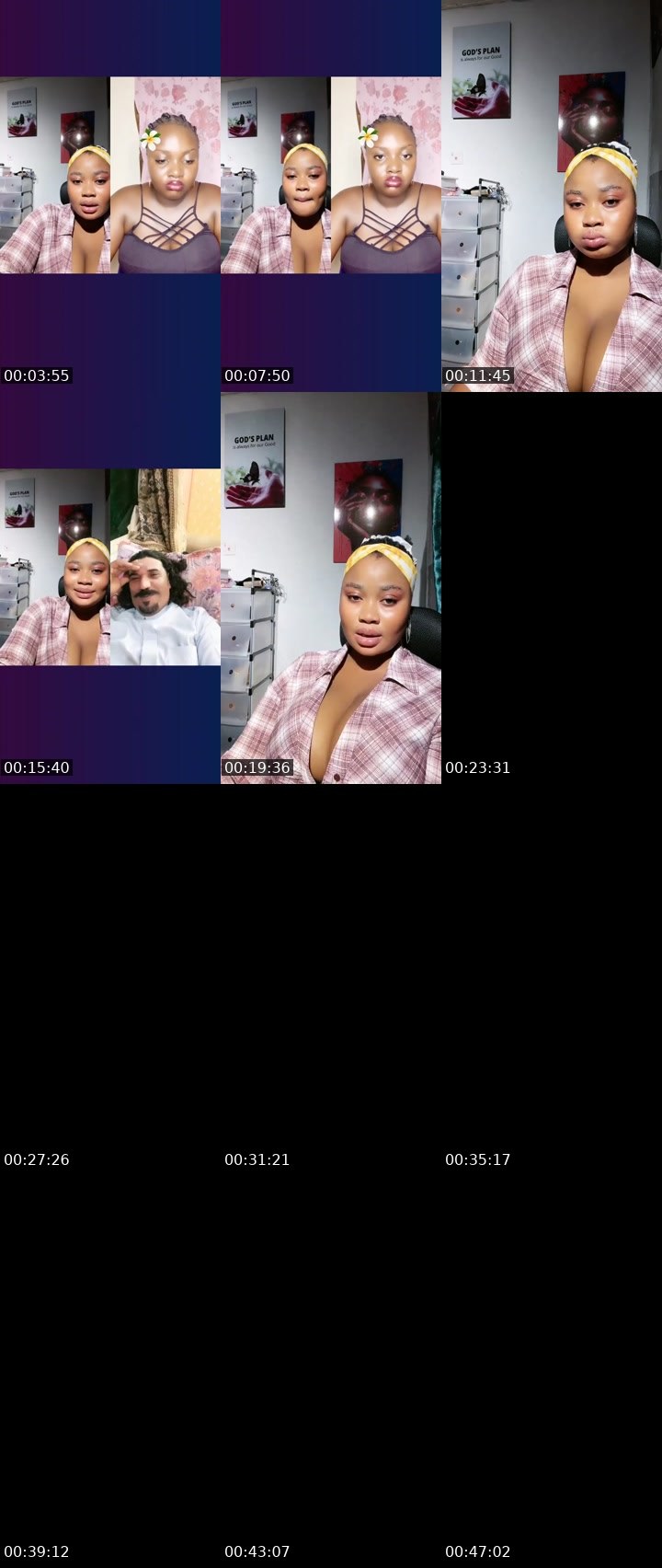 Contact-sheet preview of Nina🦋's Liveme recording