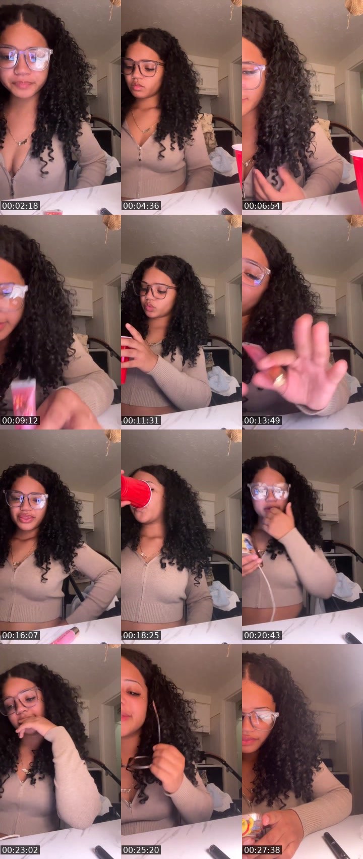 Contact-sheet preview of Bethcooper's Liveme recording