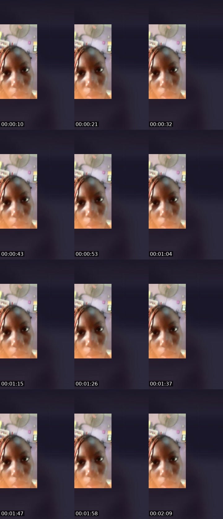 Contact-sheet preview of Kaosarat's Liveme recording