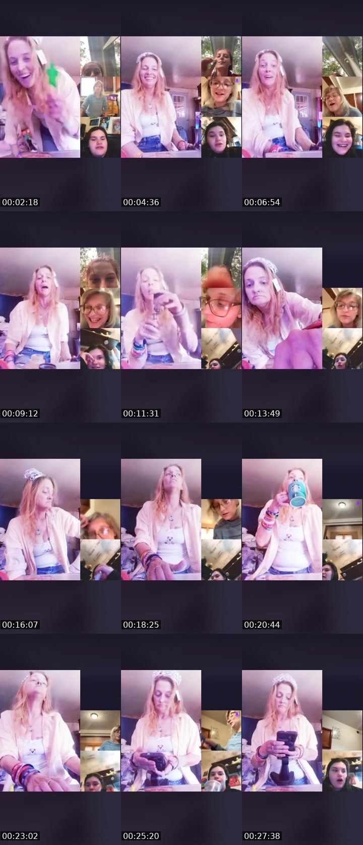 Contact-sheet preview of MamaGr33n ✨💚🌬's Liveme recording