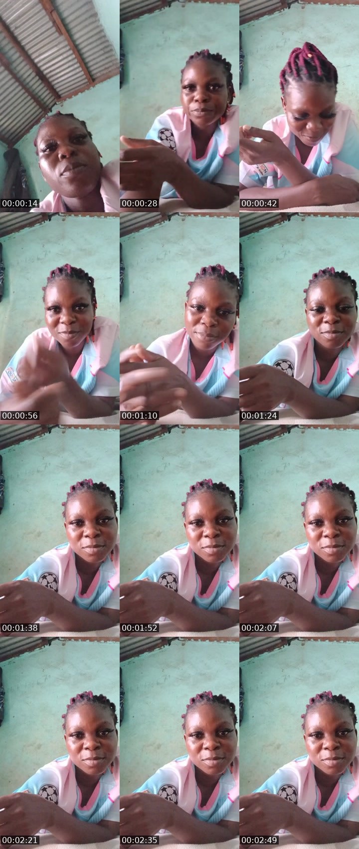 Contact-sheet preview of Lili cfa's Liveme recording