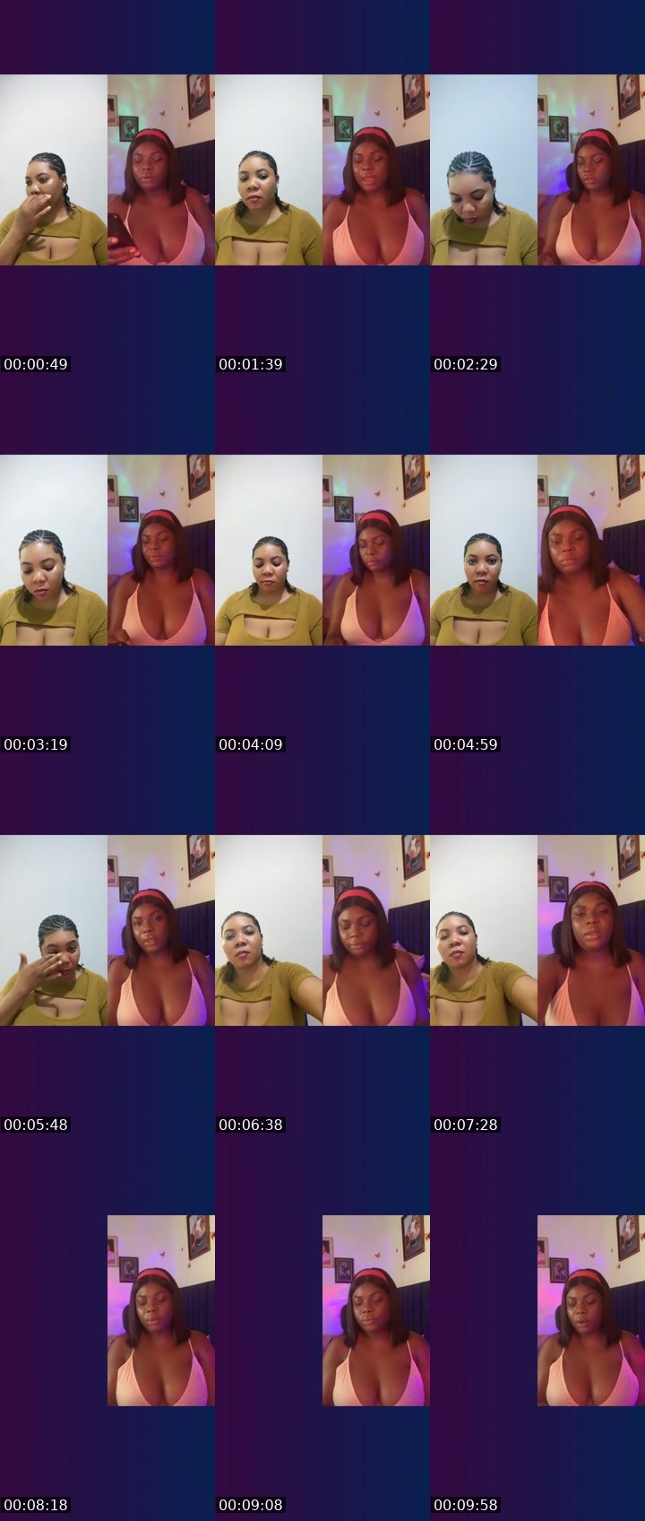 Contact-sheet preview of 🅰️my Lilly🍭🩷🌹's Liveme recording