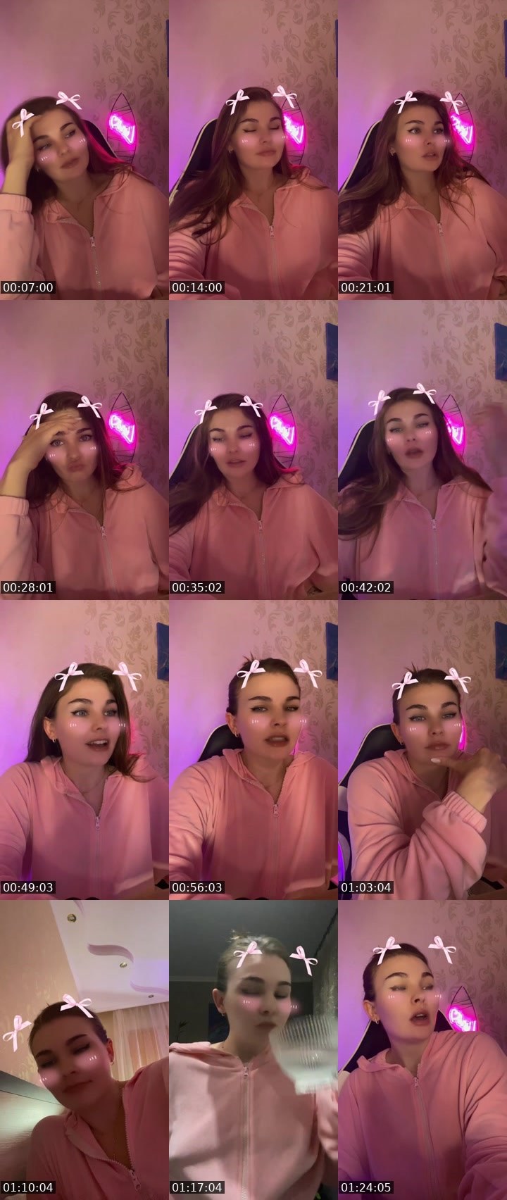 Contact-sheet preview of BaddieLi🖤's Liveme recording