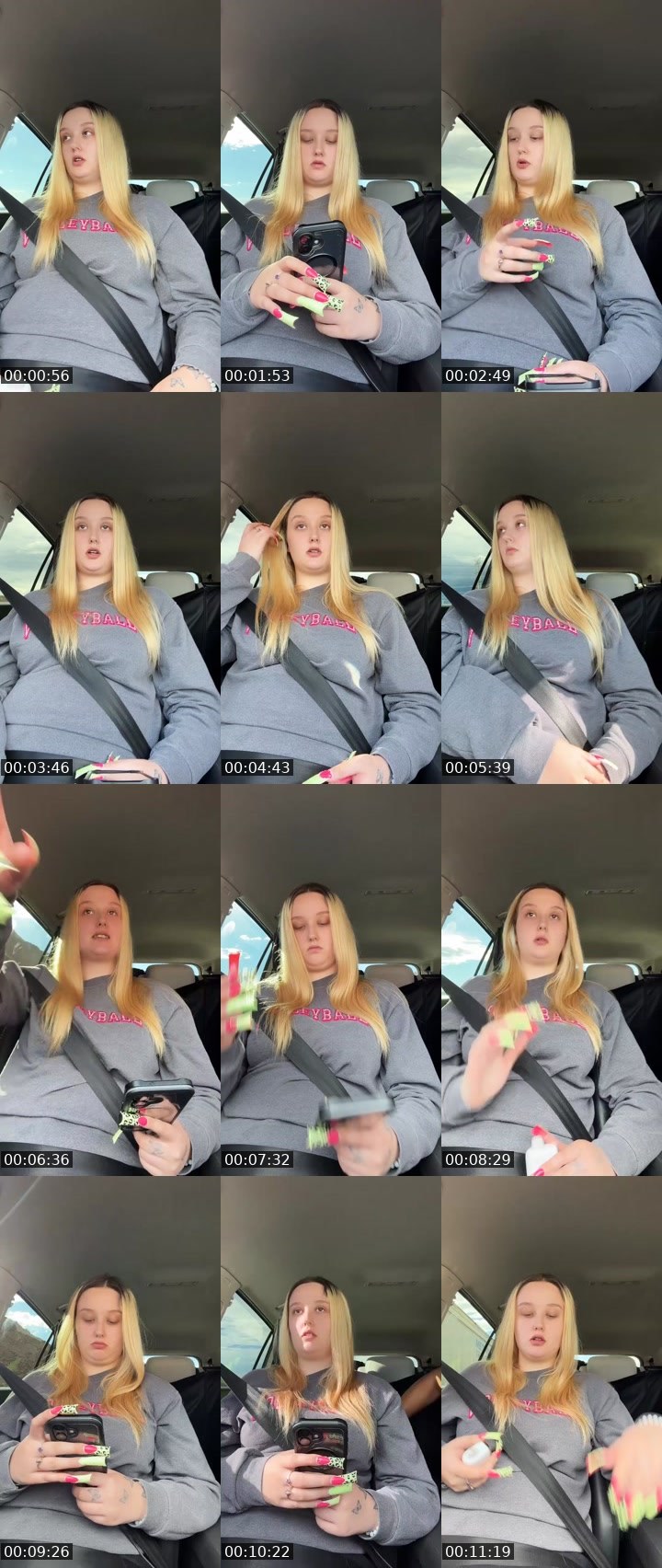 Contact-sheet preview of Miss Minnesota's Liveme recording