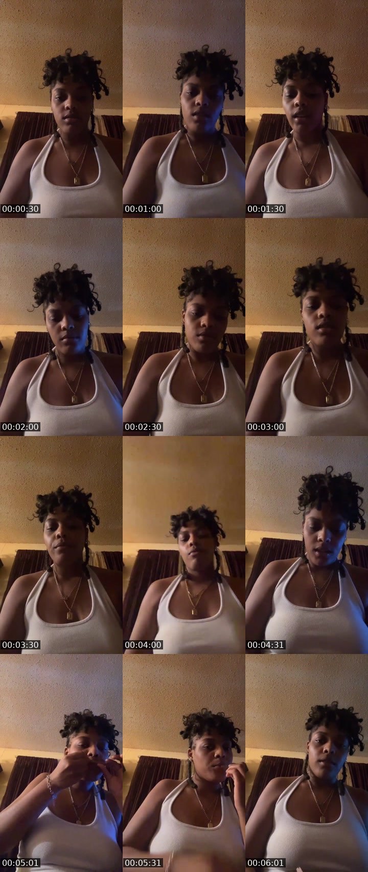 Contact-sheet preview of Denise2fly's Liveme recording